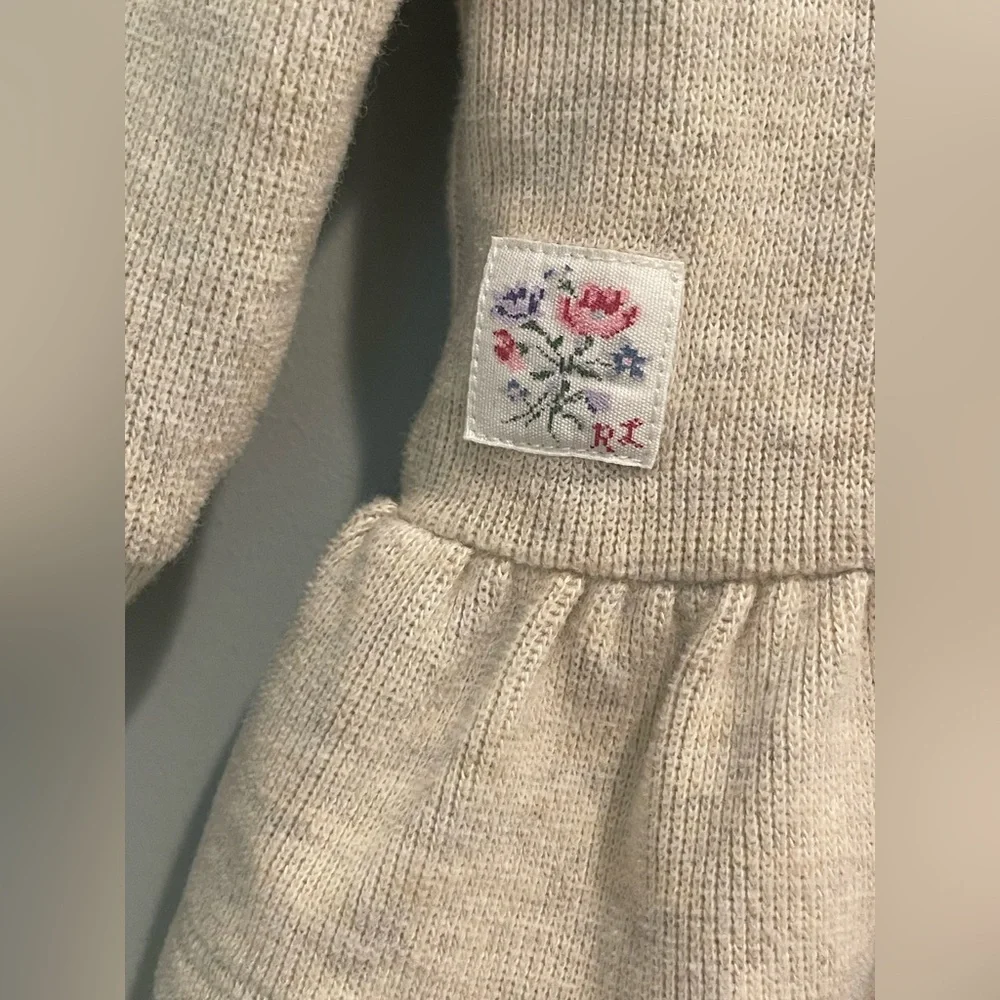 Ralph Lauren Girls' French-Rib Cotton Pullover-Size‎ 9 months
